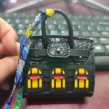 HANDMADE MINI HOUSE AIRPOD KEYCHAIN